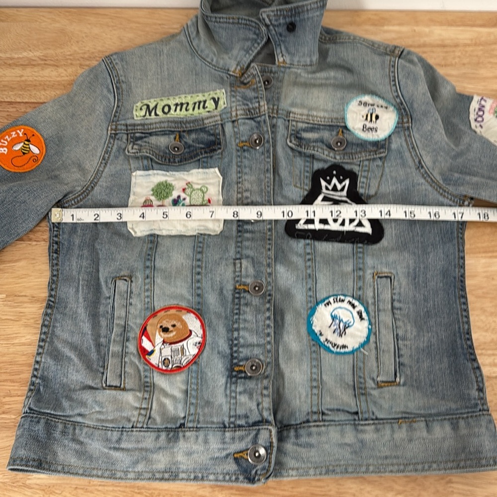 Denim Patch Jacket - image 5